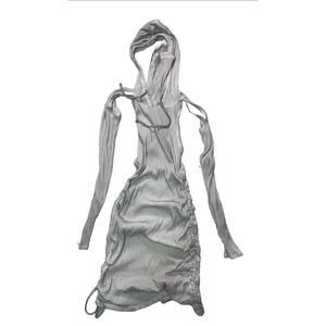 Large Pitch Rutched Mini Dress Darker Wavz Dolls Kill White